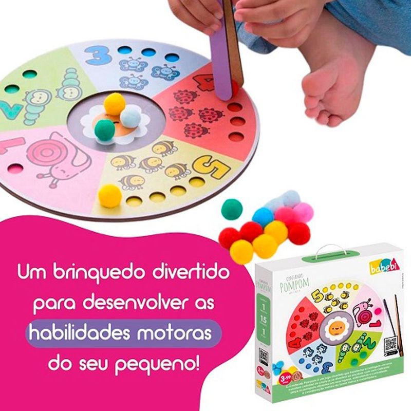 brinquedo educativo contando pom pom babebi 7053 (mp)