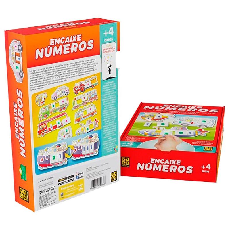 brinquedo educativo encaixe numeros grow 04368 (mp)