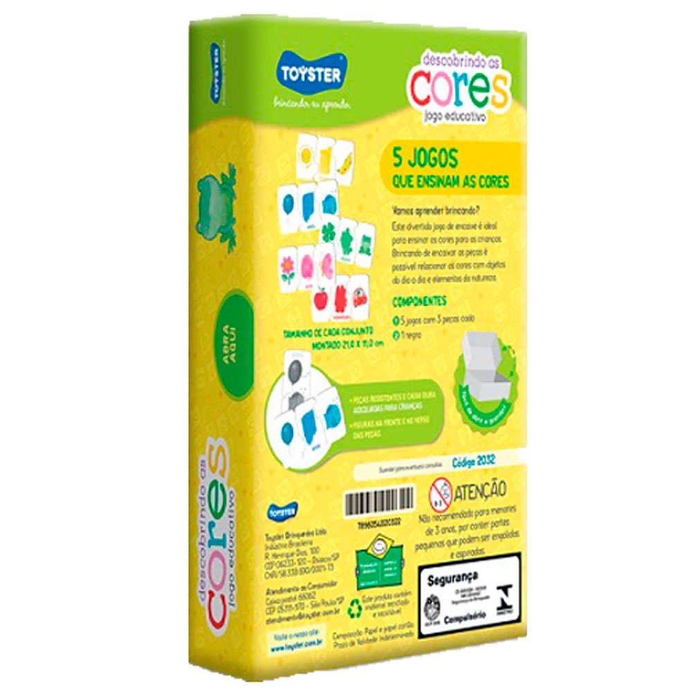 Brinquedo Educativo Descobrindo As Cores Toyster 2032 (MP)