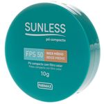 pó compacto farmax sunless fps50 bege médio 10g