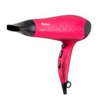 secador de cabelos philco bivolt 2200w psc2350 íons tourmaline rosa com preto