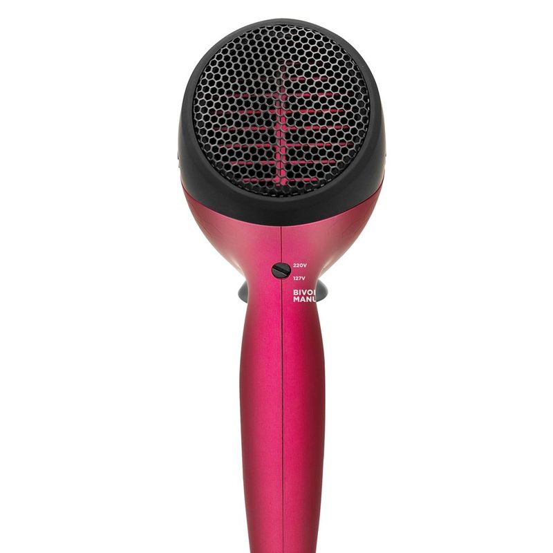 secador de cabelos philco bivolt 2200w psc2350 íons tourmaline rosa com preto