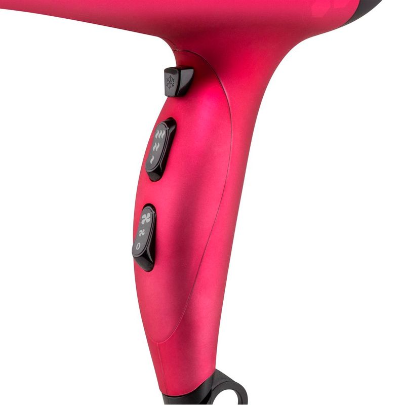 secador de cabelos philco bivolt 2200w psc2350 íons tourmaline rosa com preto