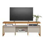rack para tv até 70" linea esmeralda nature com off white
