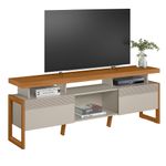 rack para tv até 70" linea esmeralda nature com off white