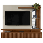 painel home para tv até 60" linea maragogi freijó e off white