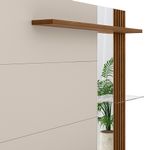 painel home para tv até 60" linea maragogi freijó e off white