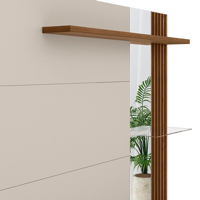 painel home para tv até 60" linea maragogi freijó e off white