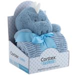 manta bebê corttex le petit com bichinho dinossauro 70x90cm (mp)