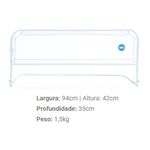 grade de cama tubline baby super luxo branco 1107 (mp)