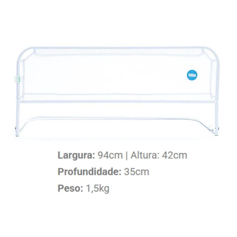 grade de cama tubline baby super luxo branco 1107 (mp)