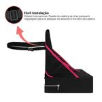 assento infantil portátil para cadeiras tubline com alça 22kg rosa (mp)