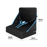 assento infantil portátil para cadeiras tubline com alça 22kg azul (mp)