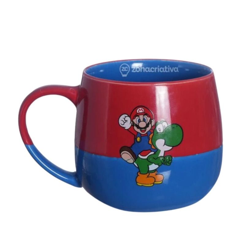 caneca maggie super mario zonacriativa 400ml 5918 (mp)