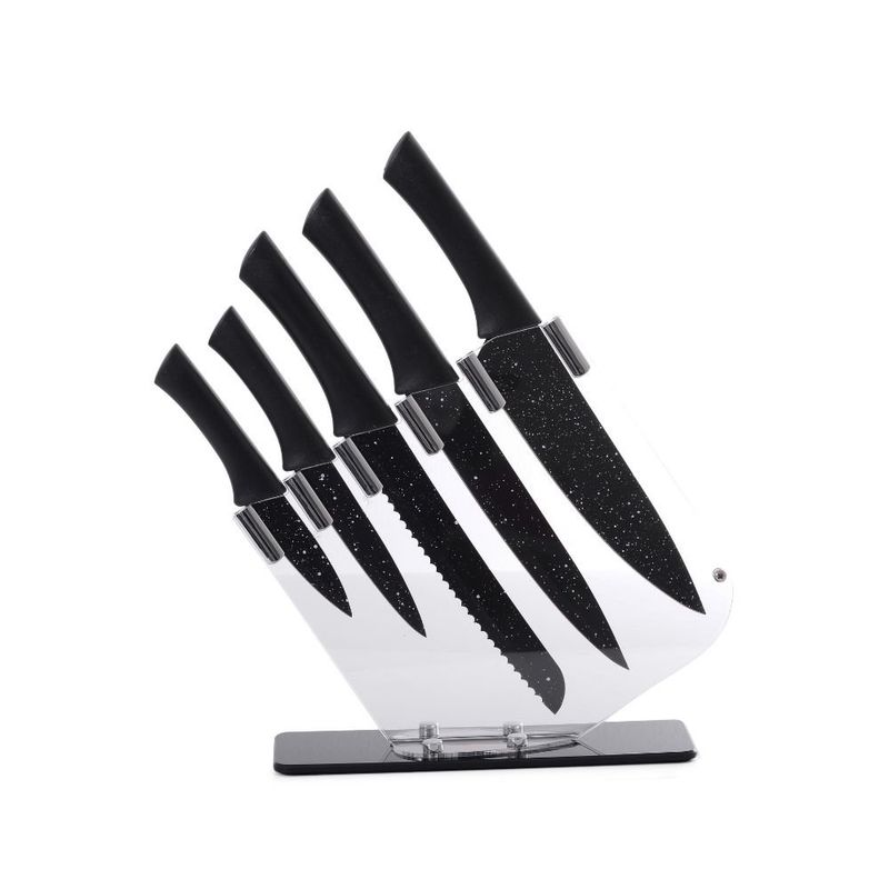 jogo de facas wincy 6 peças com suporte ixb08092 (mp)