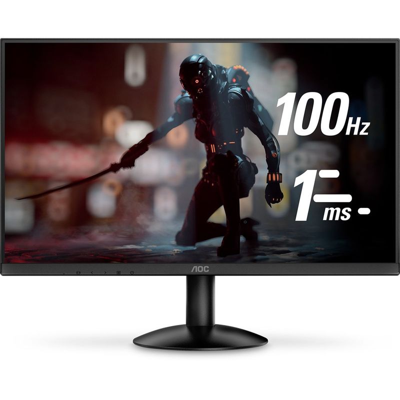 monitor led aoc 23.8" hdmi 100hz preto 24b30hm2