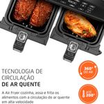 fritadeira elétrica air fryer dupla mondial 127v 75667 (mp)
