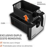 fritadeira elétrica air fryer dupla mondial 127v 75667 (mp)