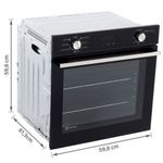 forno de embutir elétrico electrolux 80 litros 220v preto oe8eh (mp)