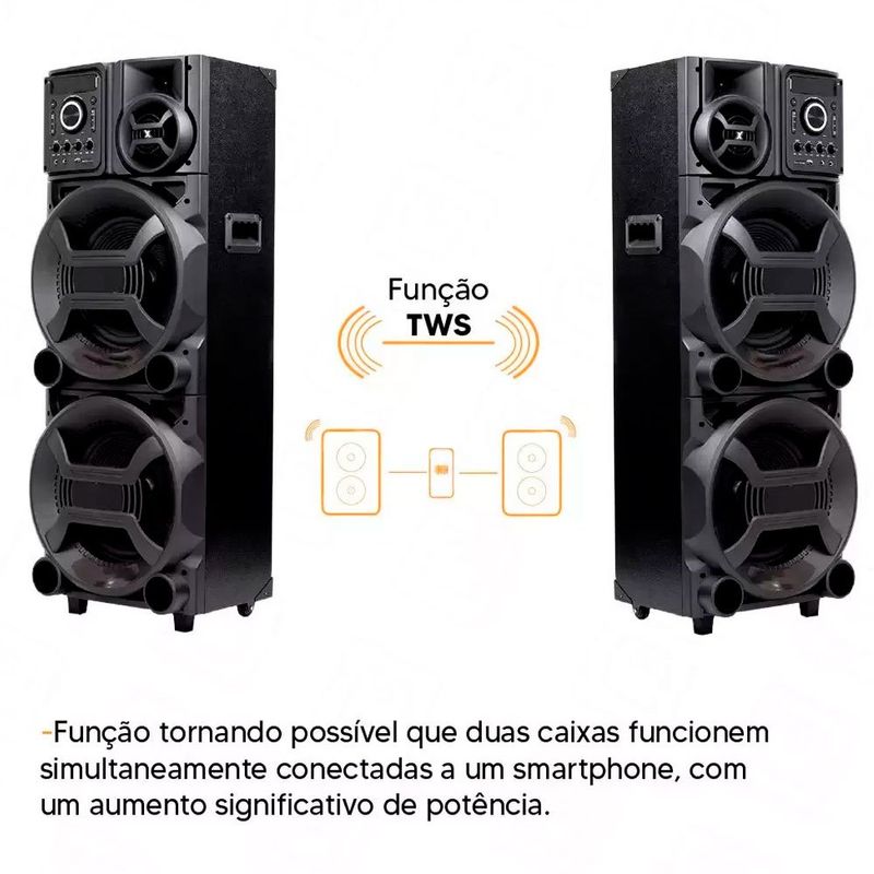 caixa de som amplificada amvox aca 2201 pesadão ii skd (mp)