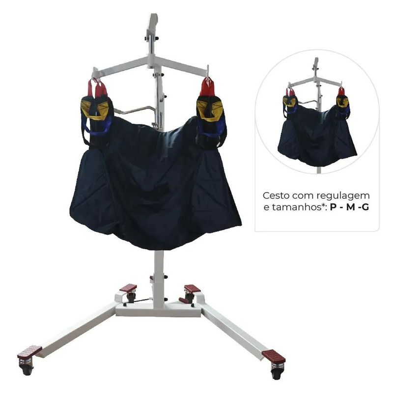 guincho para elevação manual dellamed d5000 até 180kg (mp)