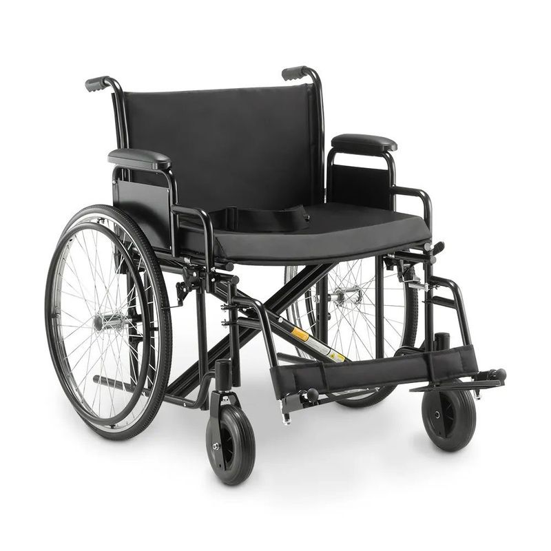 cadeira de rodas dellamed d500 dobrável para obesos até 180kg (mp)