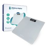 balança corporal digital dellamed smart até 180kg cinza (mp)