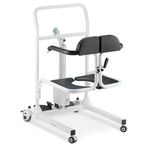 cadeira de transferência multiuso dellamed d80 elevação eletrônica até 135kg (mp)