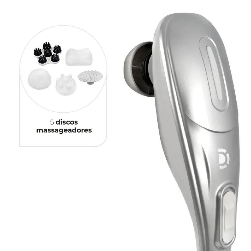 massageador corporal hammer dellamed com 5 discos (mp)