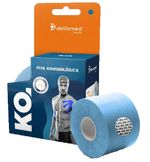 bandagem elástica kinesiológica dellamed azul (mp)