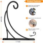 suporte para plantas aonagi preto para cestas 2 peças a-bi