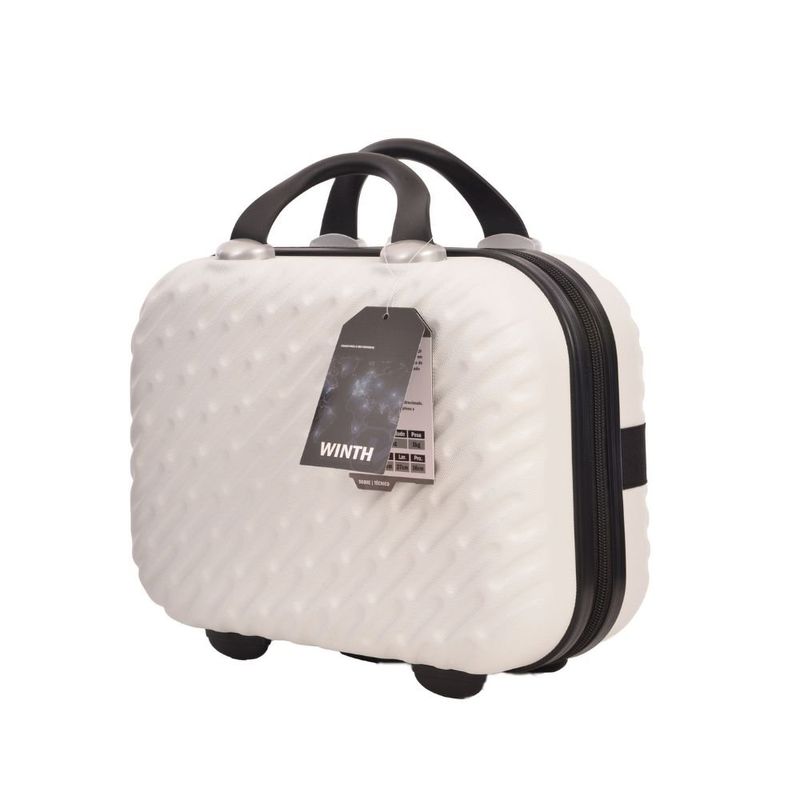 kit mala de viagem winth 03 peças tamanho 18/20 branco bpm75010k (mp)