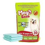 tapete higiênico para cães mega seco 30 unidades 60x65cm (mp)