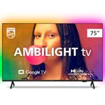 smart tv 4k 75" philips led uhd google assistant 75pug7908/78
