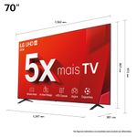 smart tv 4k 70" lg uhd 70ut8050