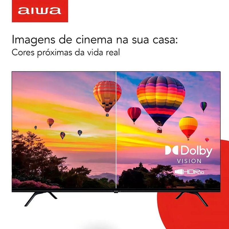 smart tv 4k 55" led android borda infinita aiwa aws-tv-55-bl-01 5504 bivolt (mp)