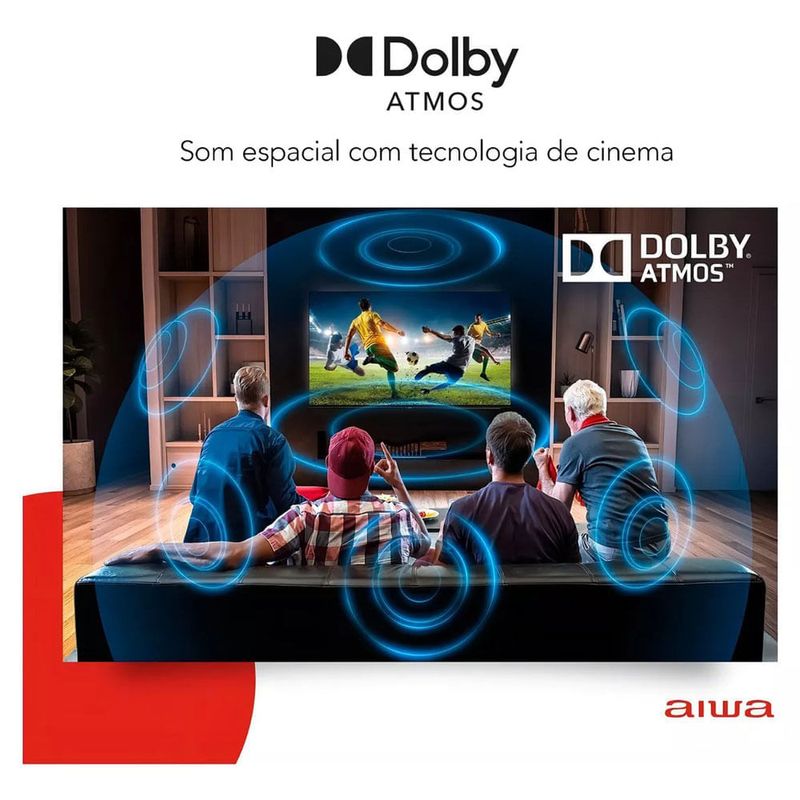 smart tv 4k 55" led android borda infinita aiwa aws-tv-55-bl-01 5504 bivolt (mp)