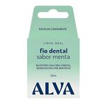 fio dental natural alva menta 50m