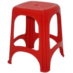 banqueta tramontina niteroi plástico vermelho (mp)