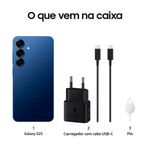 smartphone samsung s25 5g 256gb azul marinho tela 6.2" câmera 50mp 12gb ram