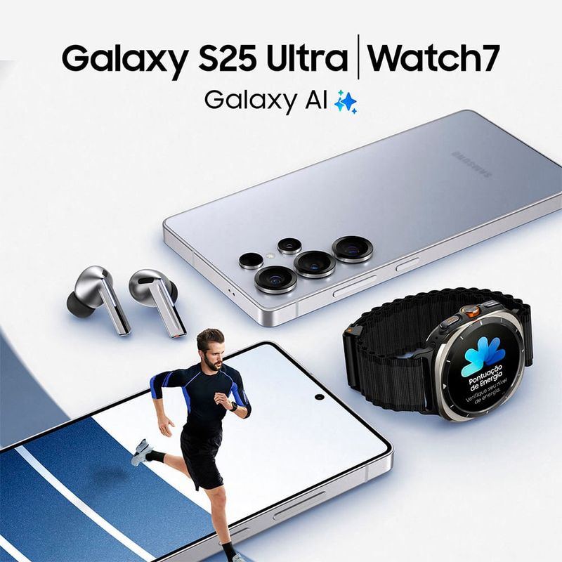 smartphone samsung s25 ultra 5g 512gb titânio preto tela 6.9" câmera 200mp 12gb ram