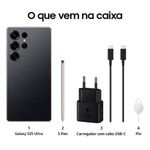 smartphone samsung s25 ultra 5g 512gb titânio preto tela 6.9" câmera 200mp 12gb ram