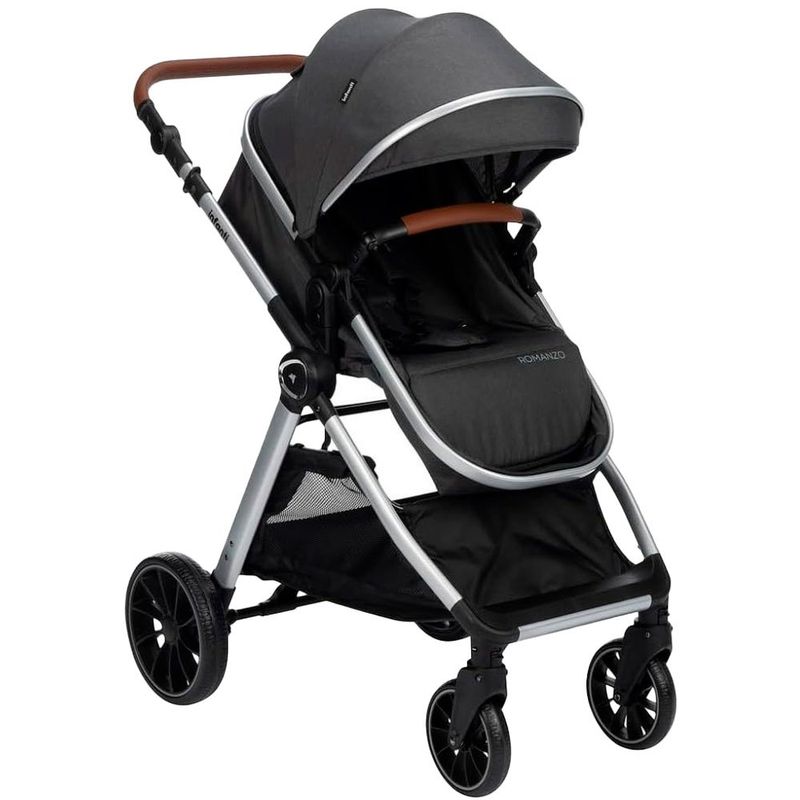 carrinho com bebê conforto 3 em 1 infanti travel system romanzo duo preto cax00849 (mp)