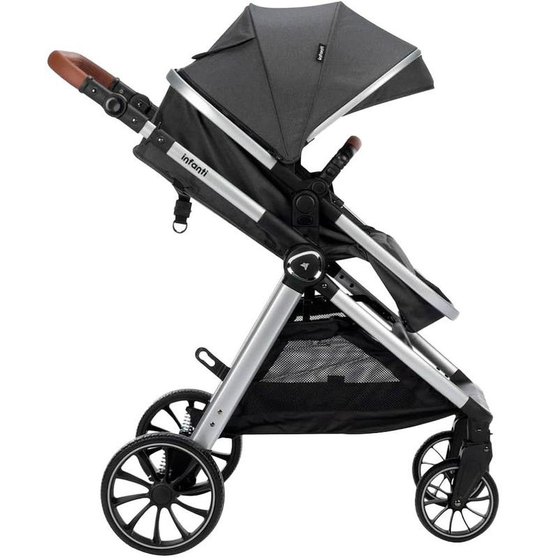 carrinho com bebê conforto 3 em 1 infanti travel system romanzo duo preto cax00849 (mp)