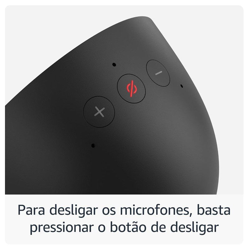 Assistente De Voz Alexa Echo Spot 2024 Amazon Preto B0C2RS4ZG6 (MP)
