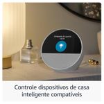 assistente de voz alexa echo spot 2024 amazon branco b0c2s3vvlw (mp)