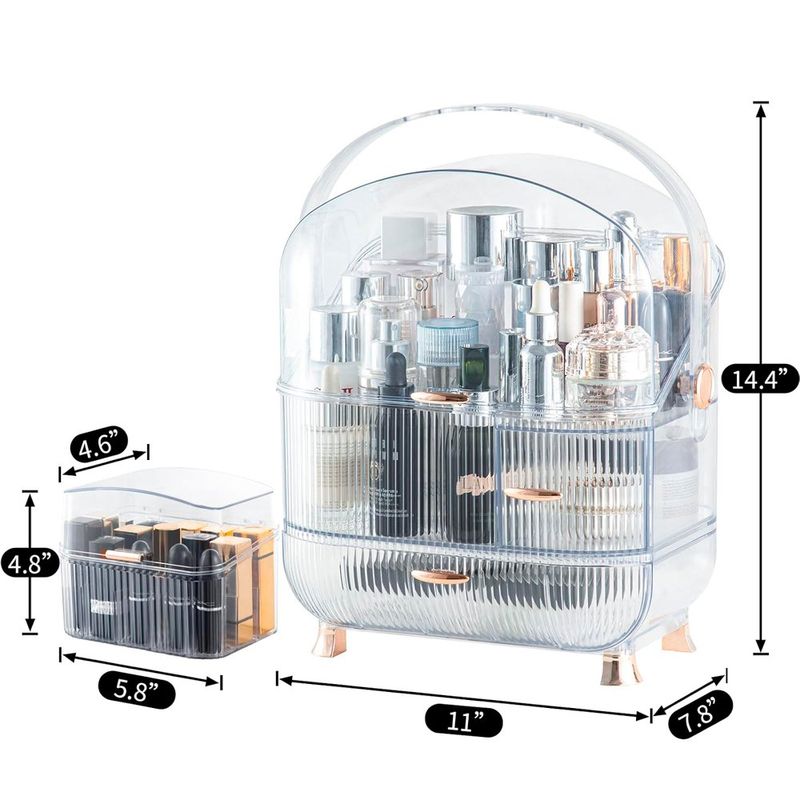 organizador de maquiagem canitoron oval dou a-bi