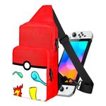 bolsa para nintendo lotadilo vermelho e branco a-bi