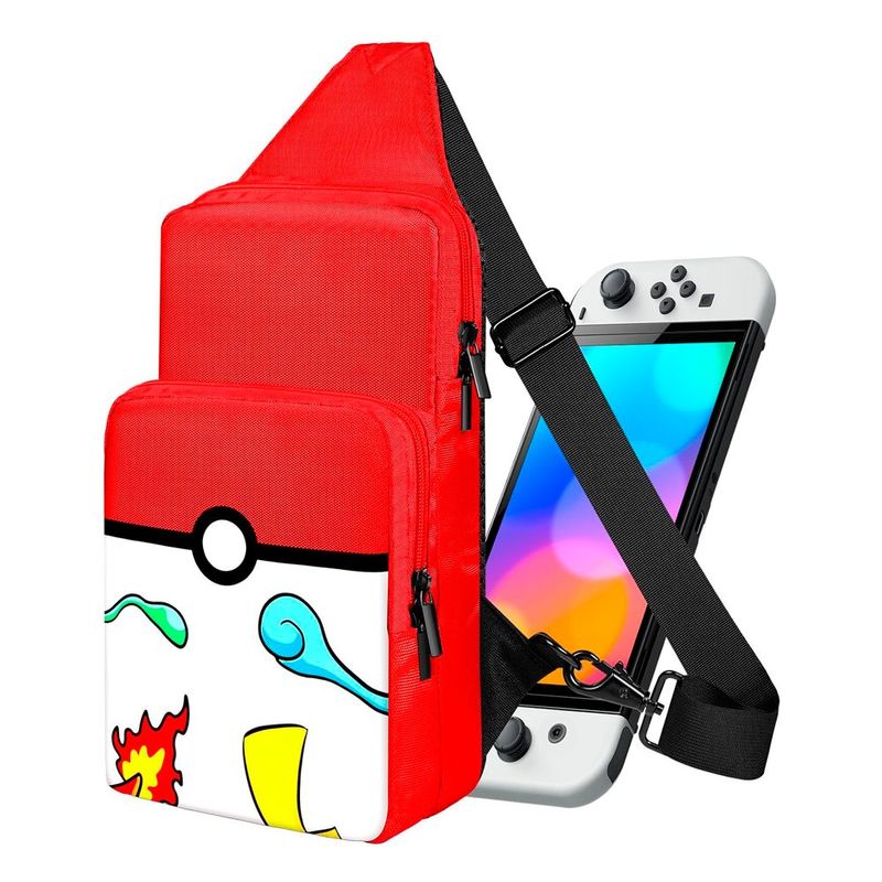 bolsa para nintendo lotadilo vermelho e branco a-bi