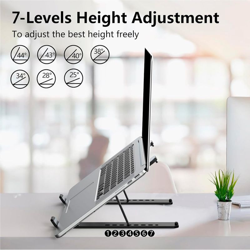 suporte de notebook para mesa riser ajustável abs a-bi